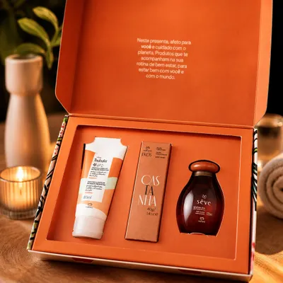 Kit hidratante corporal creme de mão e óleo corporal amêndoa doce