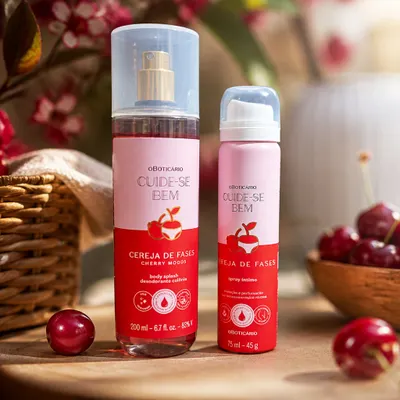 Conjunto Desodorante + Spray Íntimo Cereja