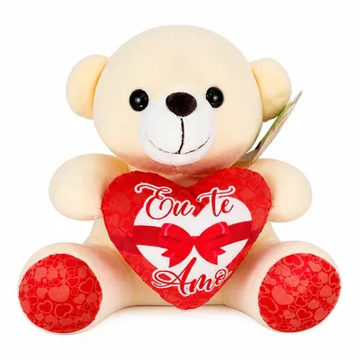 Urso de Pelúcia Coração 23 cm