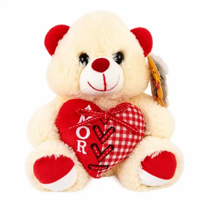 Urso de Pelúcia Coração 23 cm