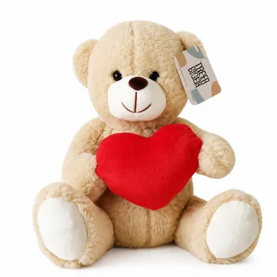 Urso de Pelúcia Coração 28 cm
