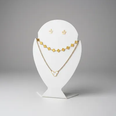 Conjunto Choker + colar + brinco