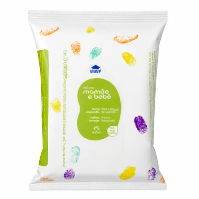 Lenços Umedecidos com Fragrância Mamãe e Bebê 
