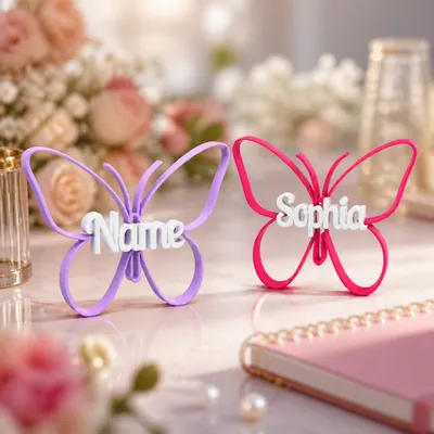 Borboleta com Nome Personalizável