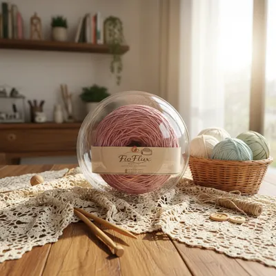 FioFlux B&B Liso Rosa Chá  Fio 6 (200g)