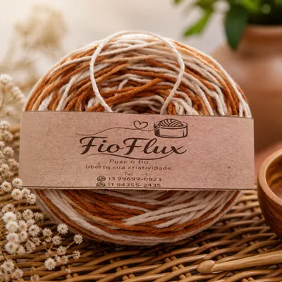 Refil FioFlux :areia,caramelo e cru (200g)
