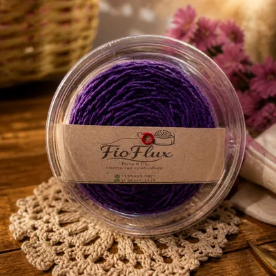 FioFlux Eco Brasil Roxo Liso (200g)