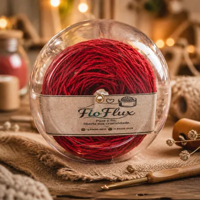 FioFlux  B&B Vermelho fio 6(200g)