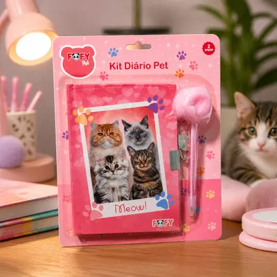 Kit Diário Pet com Caneta