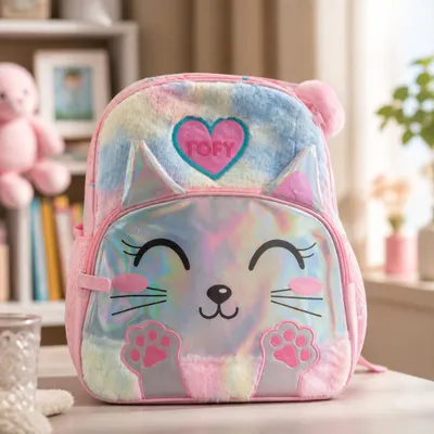 Mochila Gatinha Brilhante
