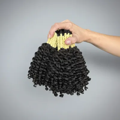 Cabelo humano cacheado 35cm cacho 2 