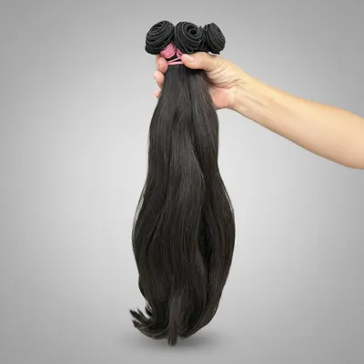 Cabelo Humano 55cm ondulado na tela