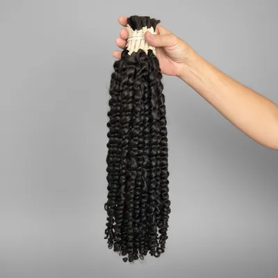 Cabelo humano cacheado 65cm cacho 2 
