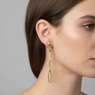 Brincos Cartier alongado 