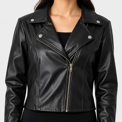 Jaqueta Suede Fake Leather