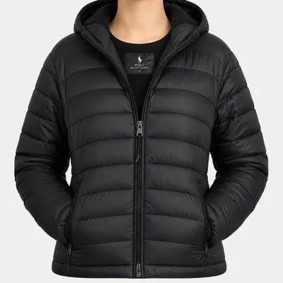 Casaco peluciado Puffer Preto unissex 