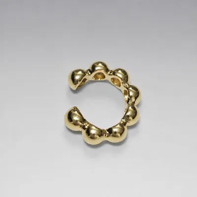 Piercing  Único Bolinhas Ouro