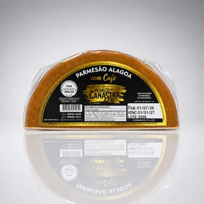Parmesão de alagoas curtido no café - Pedaço da Canastra 
