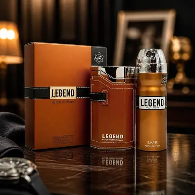 Perfume Legend Emper Masculino Kit 100 Ml+ Desodorante Spray