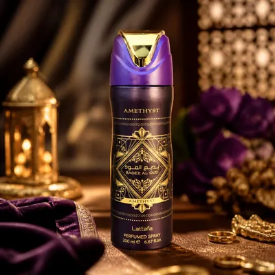Body Spray Lattafa Badee Al Oud Amethyst 200ml Original