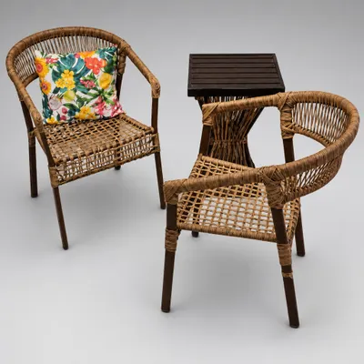 Conjunto Poltronas Aurora em Trico Nautico