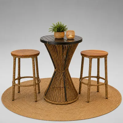 Conjunto Bistro Milão em Trico Nautico