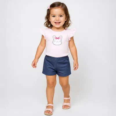 13889 Conjunto Infantil Feminino - Quebra Cabeca