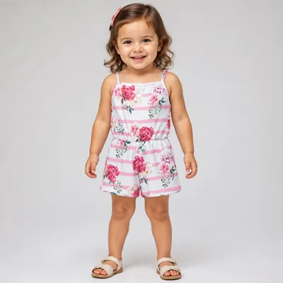 13892 Macaquinho Infantil Feminino - Quebra Cabeca