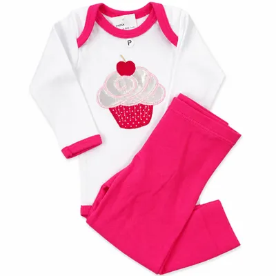 Conjunto Baby Cupcake Rosa