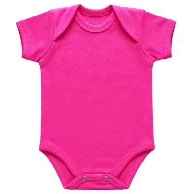 Body Algodão Liso Pink