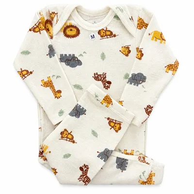 Conjunto Bebé Canelado Safari 