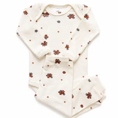 Conjunto Bebê Malha Floral