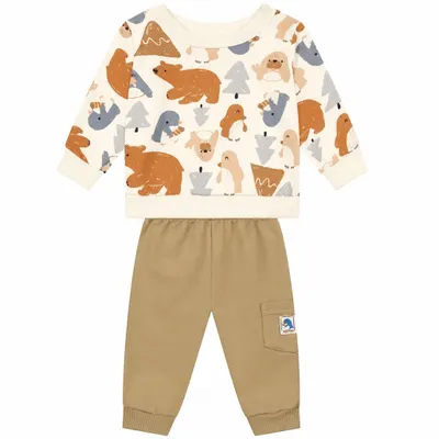Conjunto Blusão e Calça Jogger Moletom Baby - Brandili