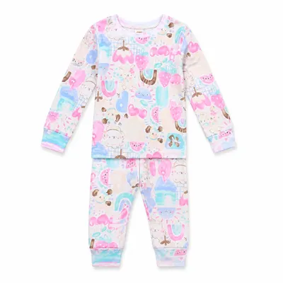 Pijama Blusa Manga Longa  e Calça em  Suedine - UP Baby