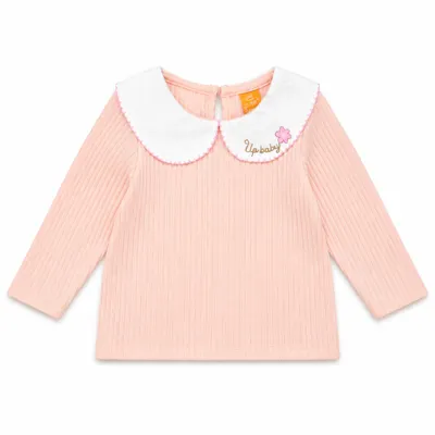 Blusa Manga Longa em Ribana Canelada - Up Baby