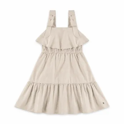 Vestido de Linho com Foil - Up baby