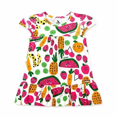 Vestido Manga curta em cotton - Quimby