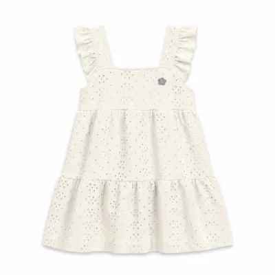 Vestido Infantil Brilha Delicado Branco