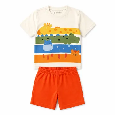 Conjunto Infantil Menino Em Meia Malha/moletinho - Brandili