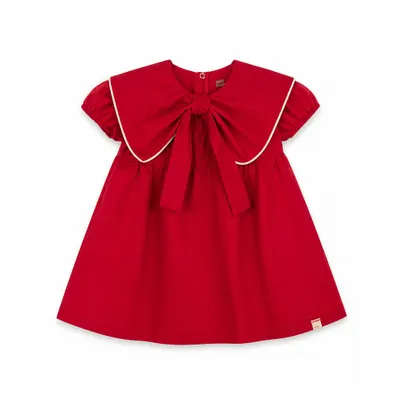 Vestido com Laço na Gola - Keko Baby