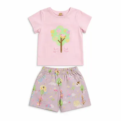 Pijama Blusa e Short em Suedine - Up baby