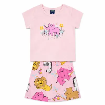Conjunto Blusa e Short-Saia - Bee Loop