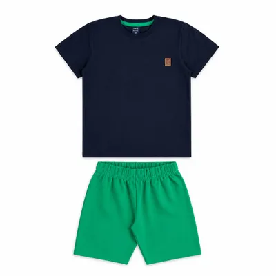 Conjunto Camiseta e Bermuda Basica - Bee Loop