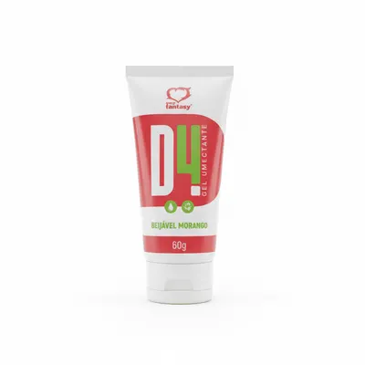 D4 Gel Umectante Beijável Morango 60g