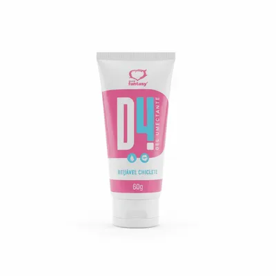 D4 Gel Umectante Beijável Chiclete 60g