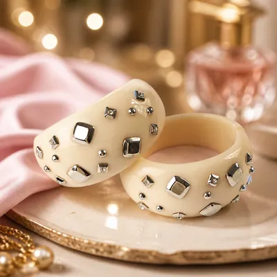 Pulseira bracelete losangos 