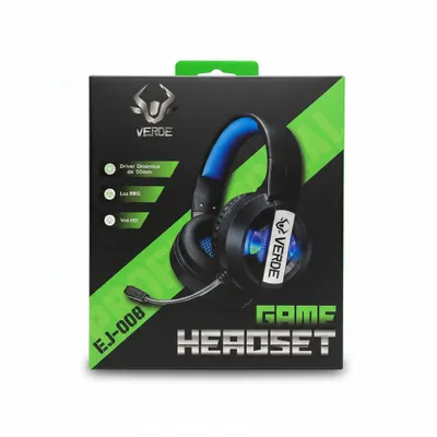 Headset Usb Verde EJ-008