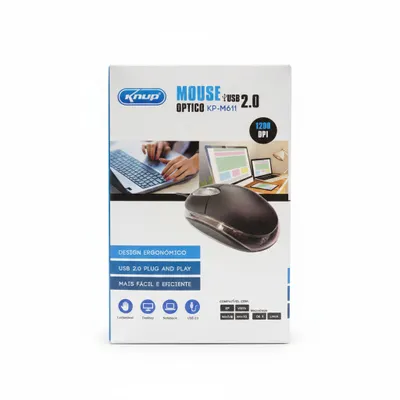 Mouse com fio Knup KP-M611