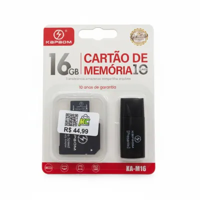 Cartão de memória 16Gb Kapbom KA-M16