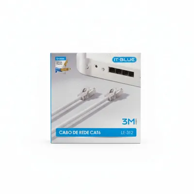 Cabo de Rede Cat6 IT-BLUE 3m IT•Blue LE-312